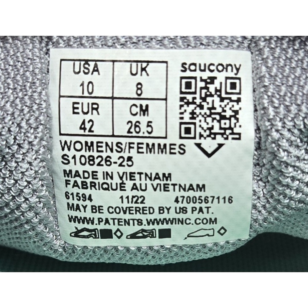 Saucony Shoes Womens 10 Axon 3 White Red Athletic Running Walking Sneakers - Picture 11 of 12